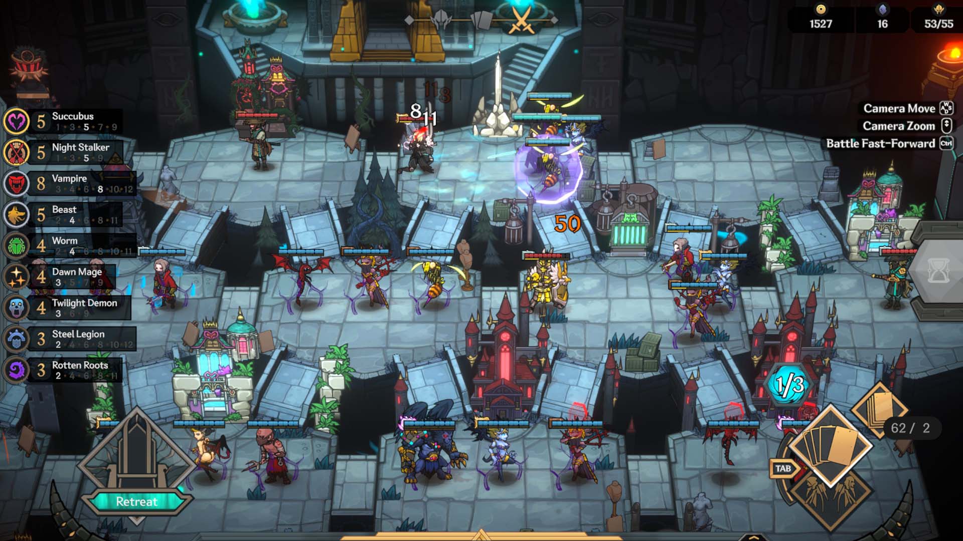 Vambrace Dungeon Monarch Review Late Game Battle