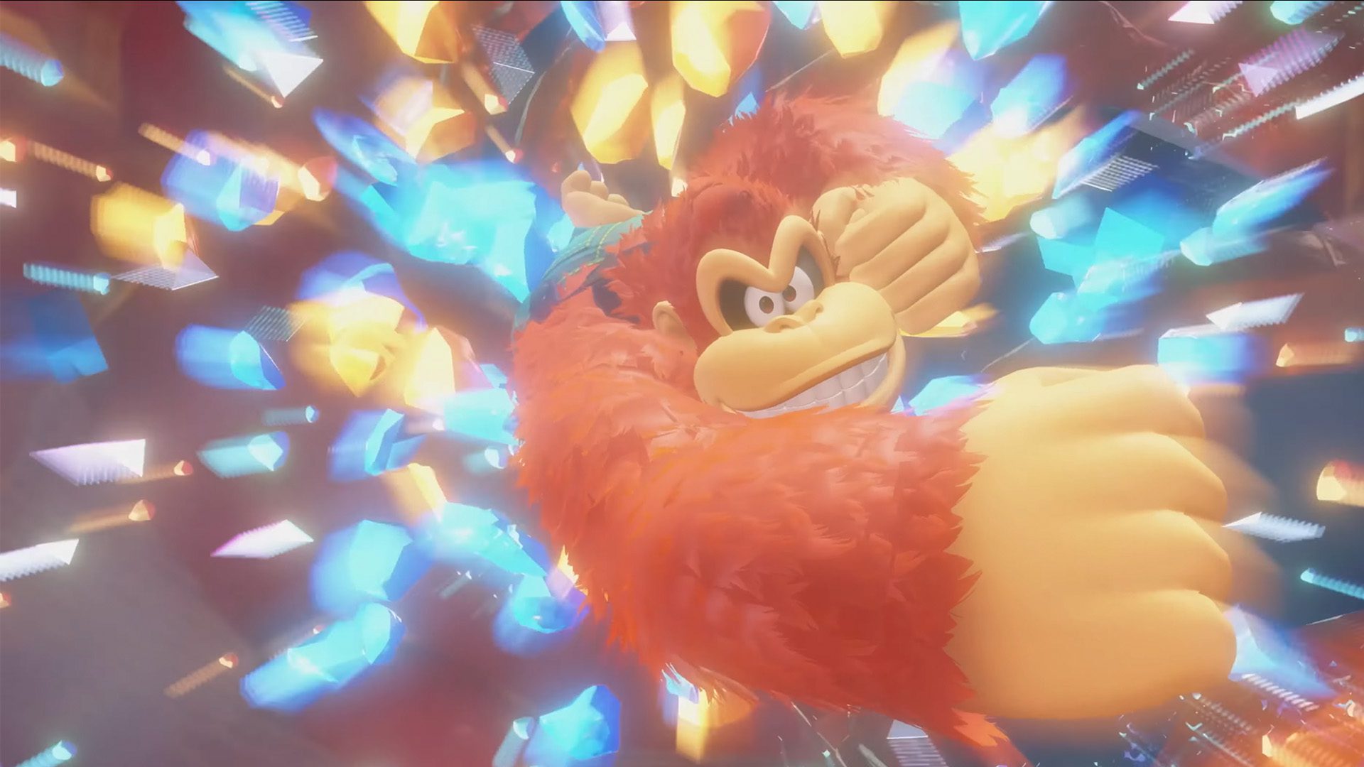 Donkey Kong Bananza smashing screenshot