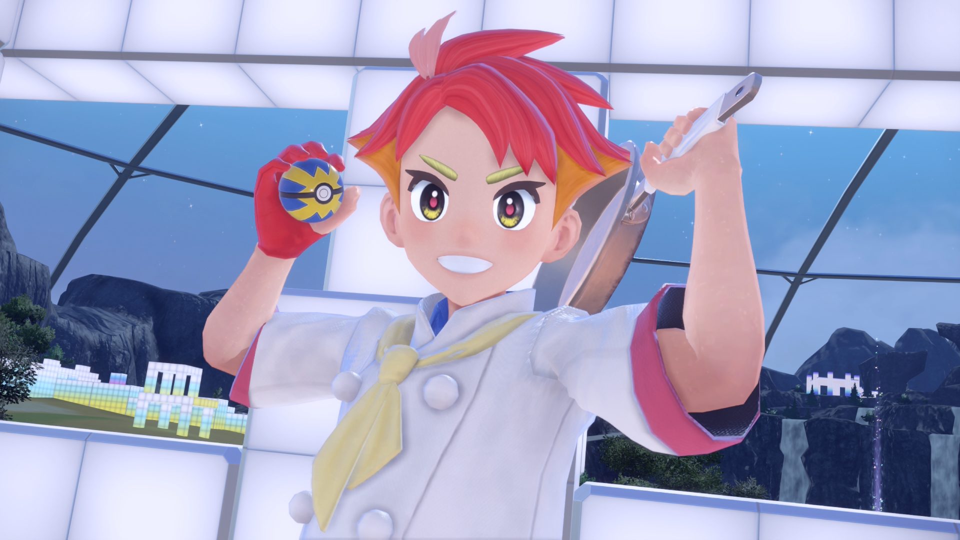 Pokémon Scarlet and Violet trainer Crispin battle