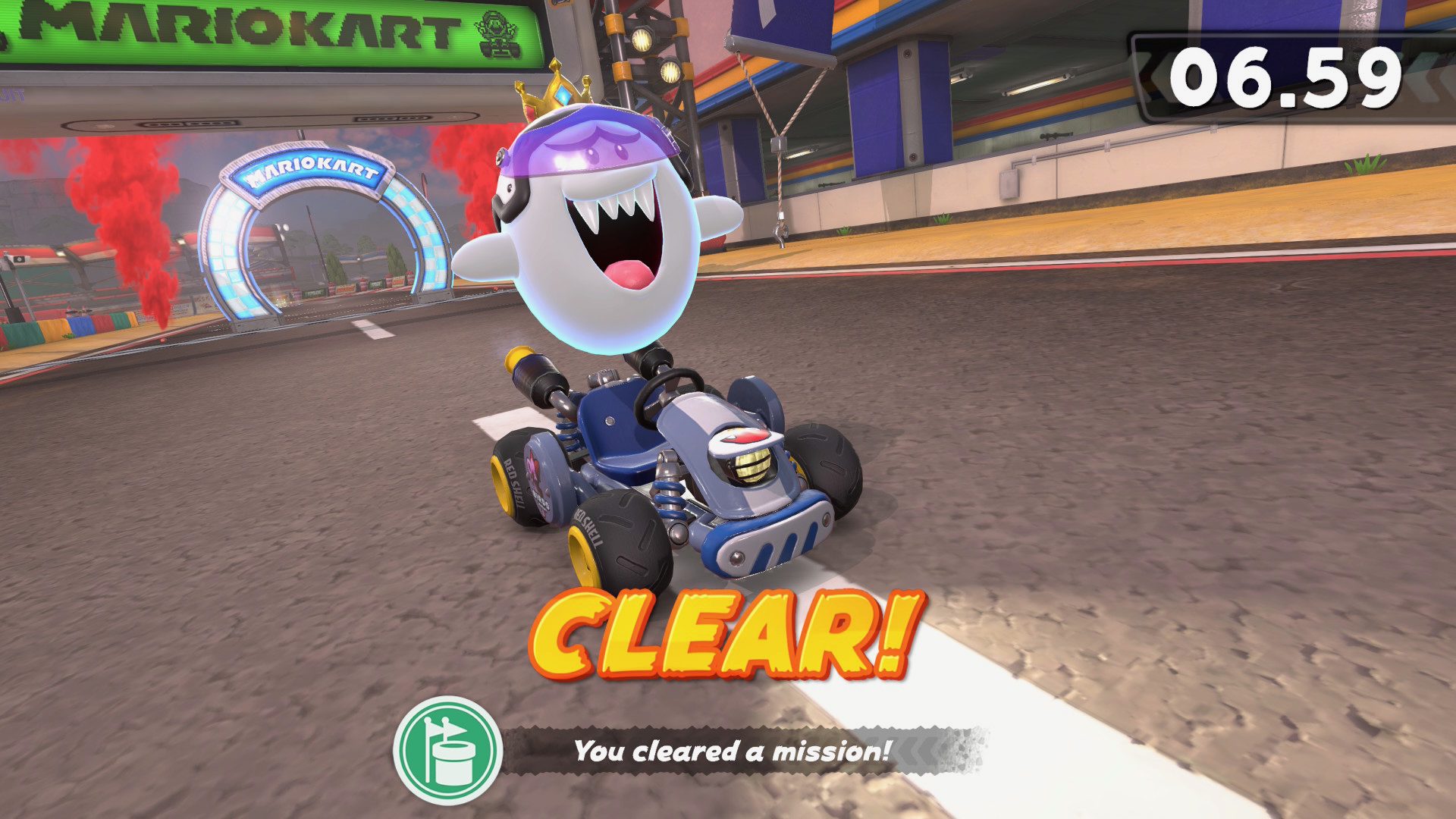 Mario Kart World cleared P Switch mission king boo Mario Kart World cleared P Switch mission king boo
