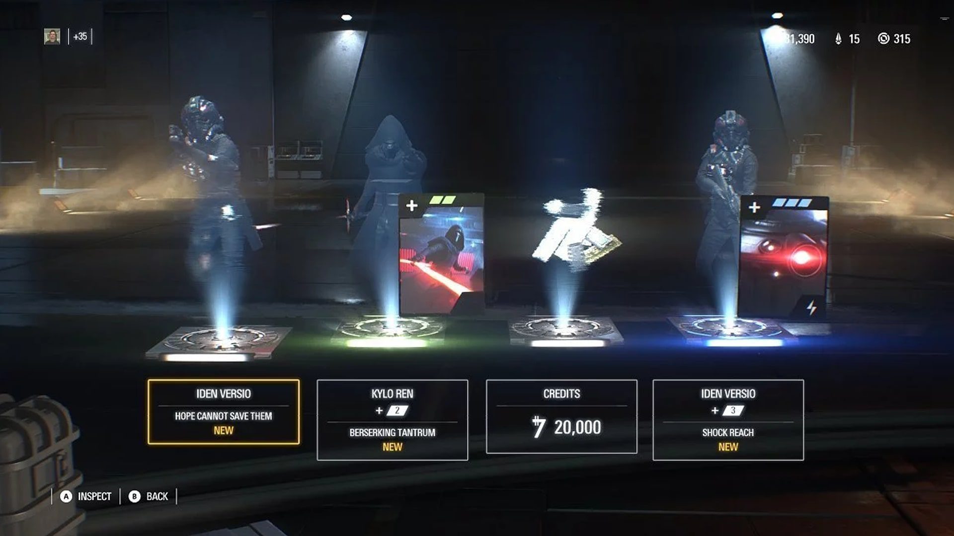Star Wars Battlefront 2 lootbox opening