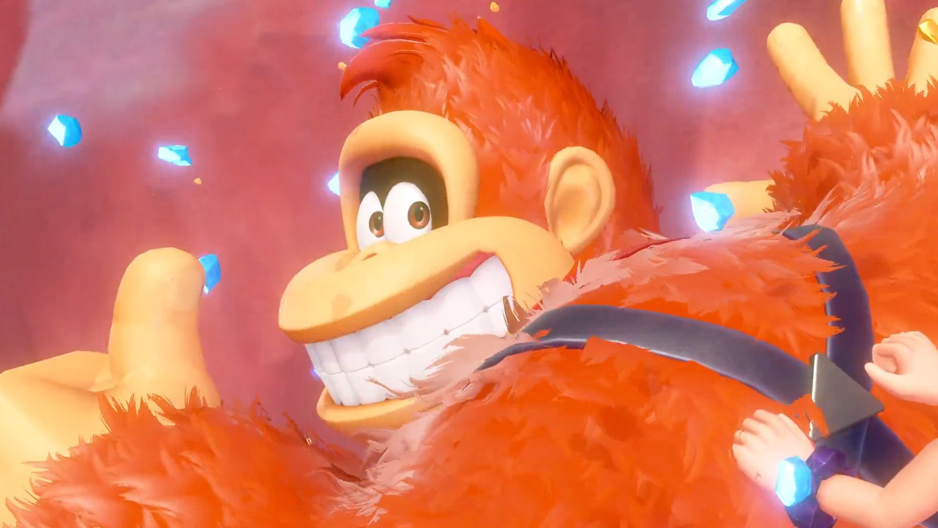 donkey kong bananza grinning DK screenshot