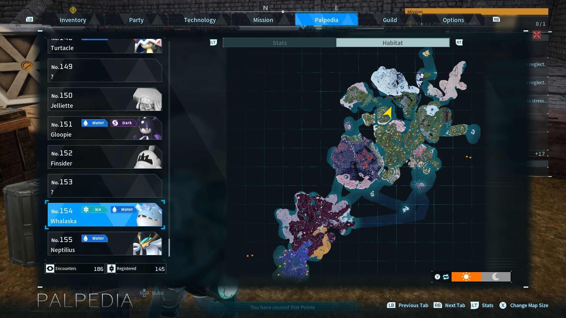 Whalaska fishing spots locations in Palworld.
