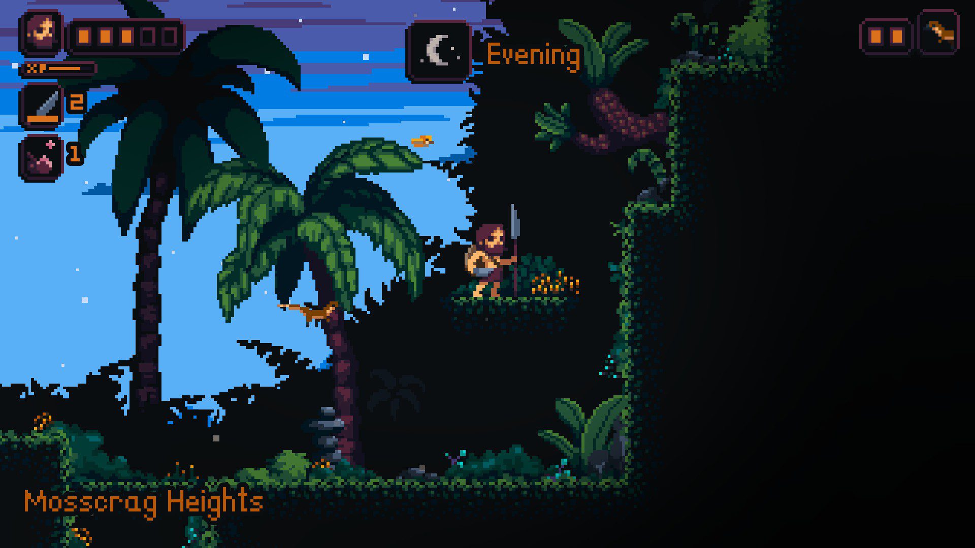 An evening version of a map, Sino following the caveman