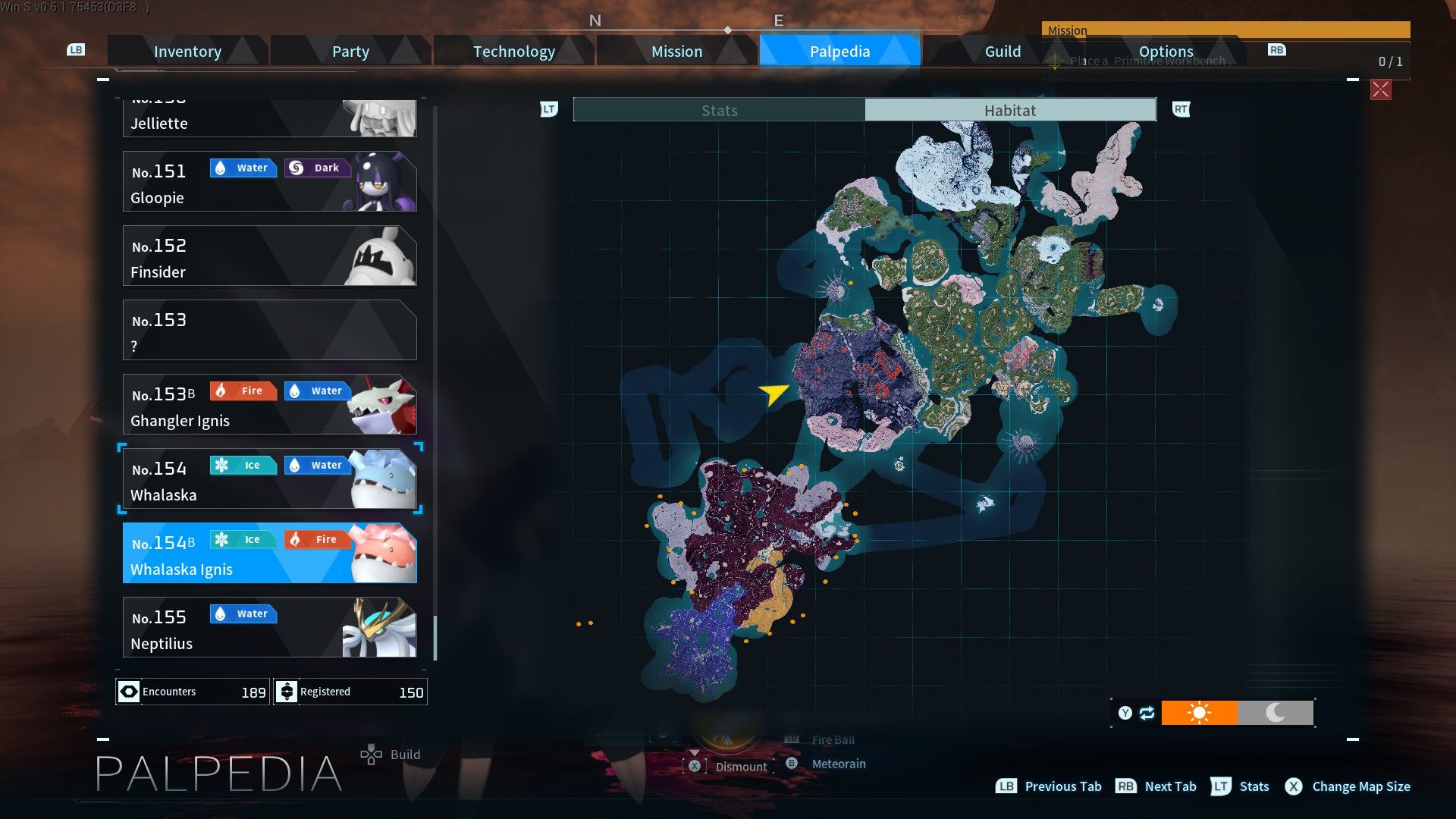 Whalaska Ignis fishing spots locations in Palworld.
