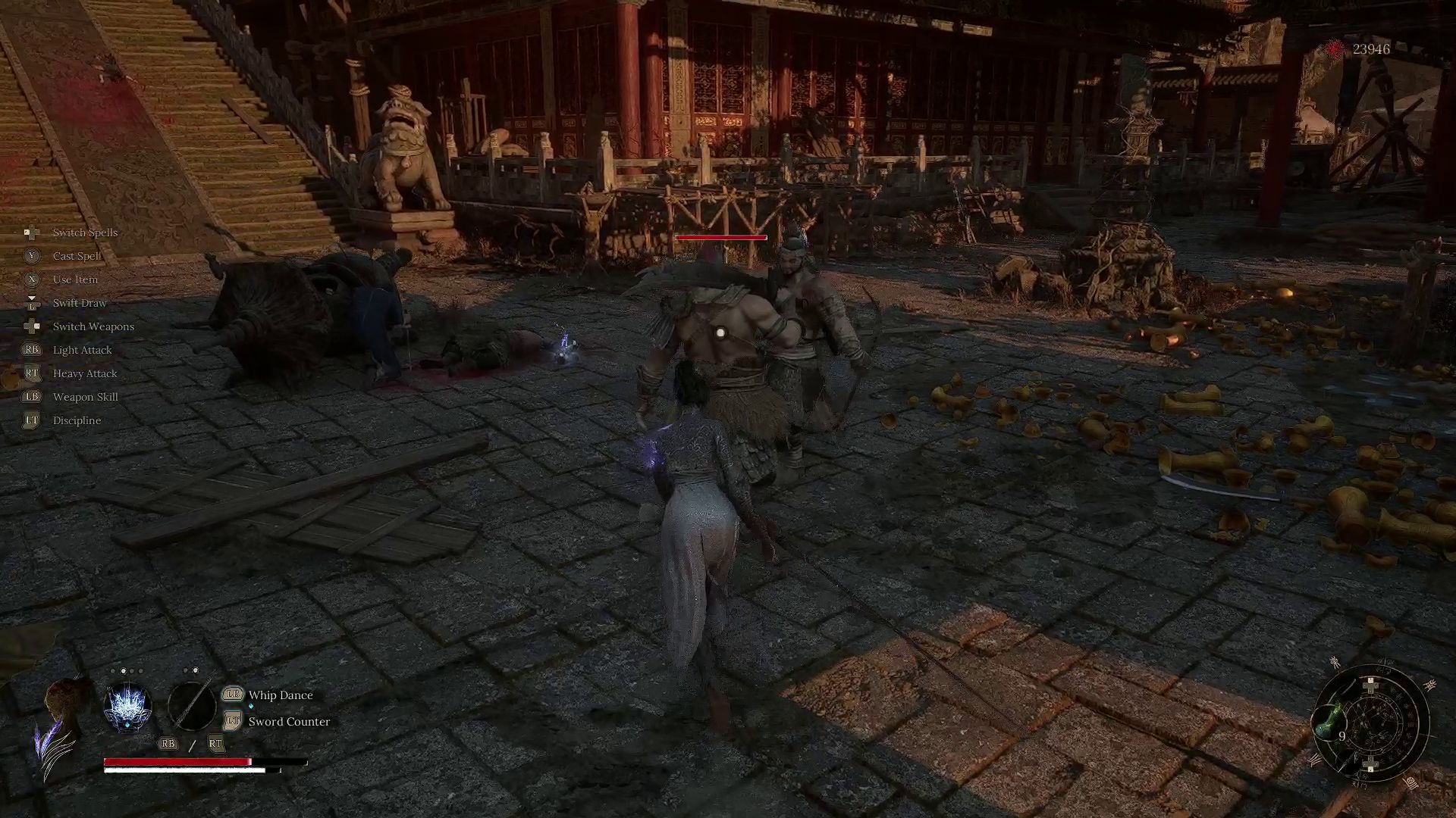 Wuchang approaches a few enemies.