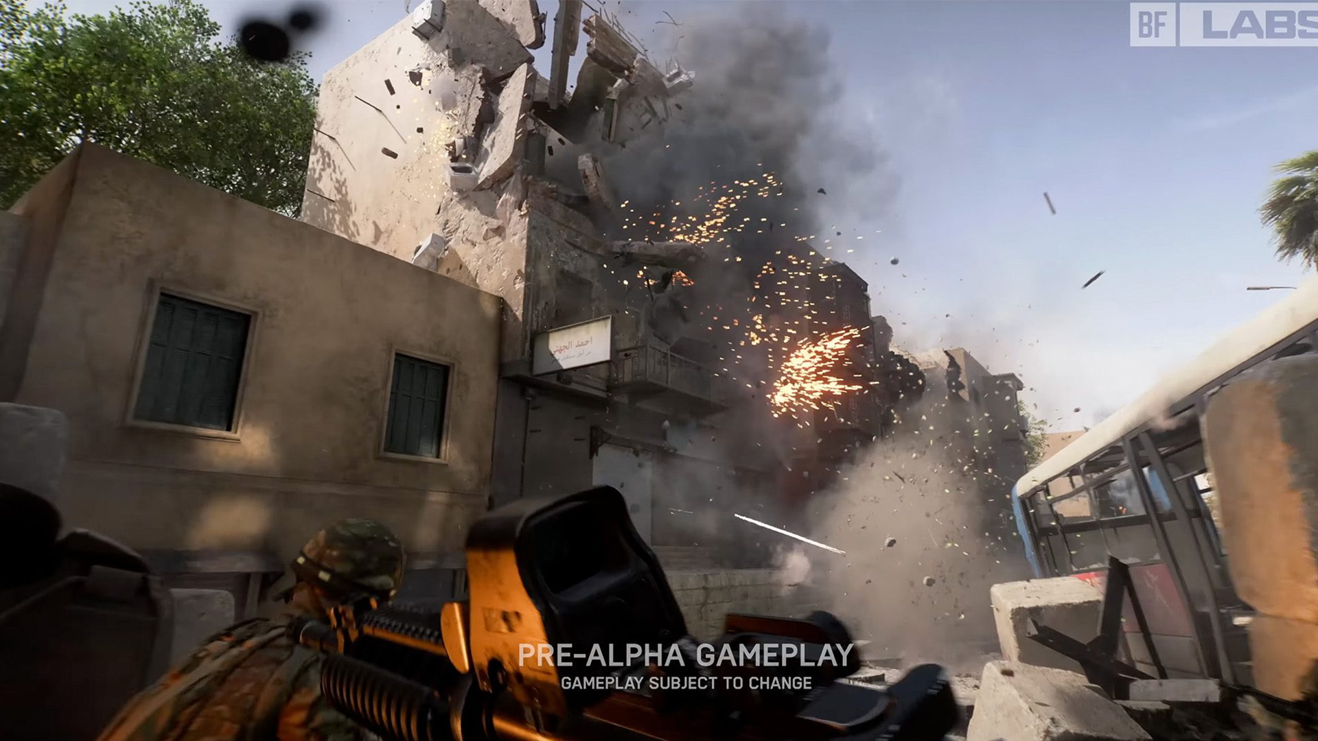 Battlefield Labs exploding house screenshot Battlefield Labs exploding house screenshot