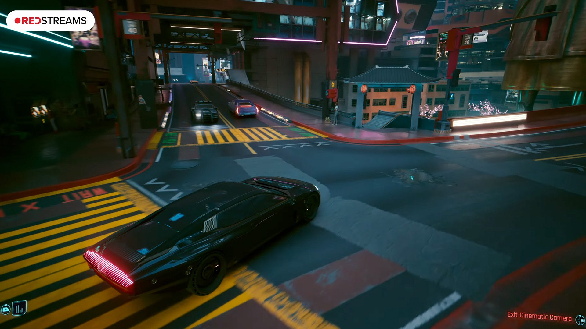 Cyberpunk 2077 autodriving cars