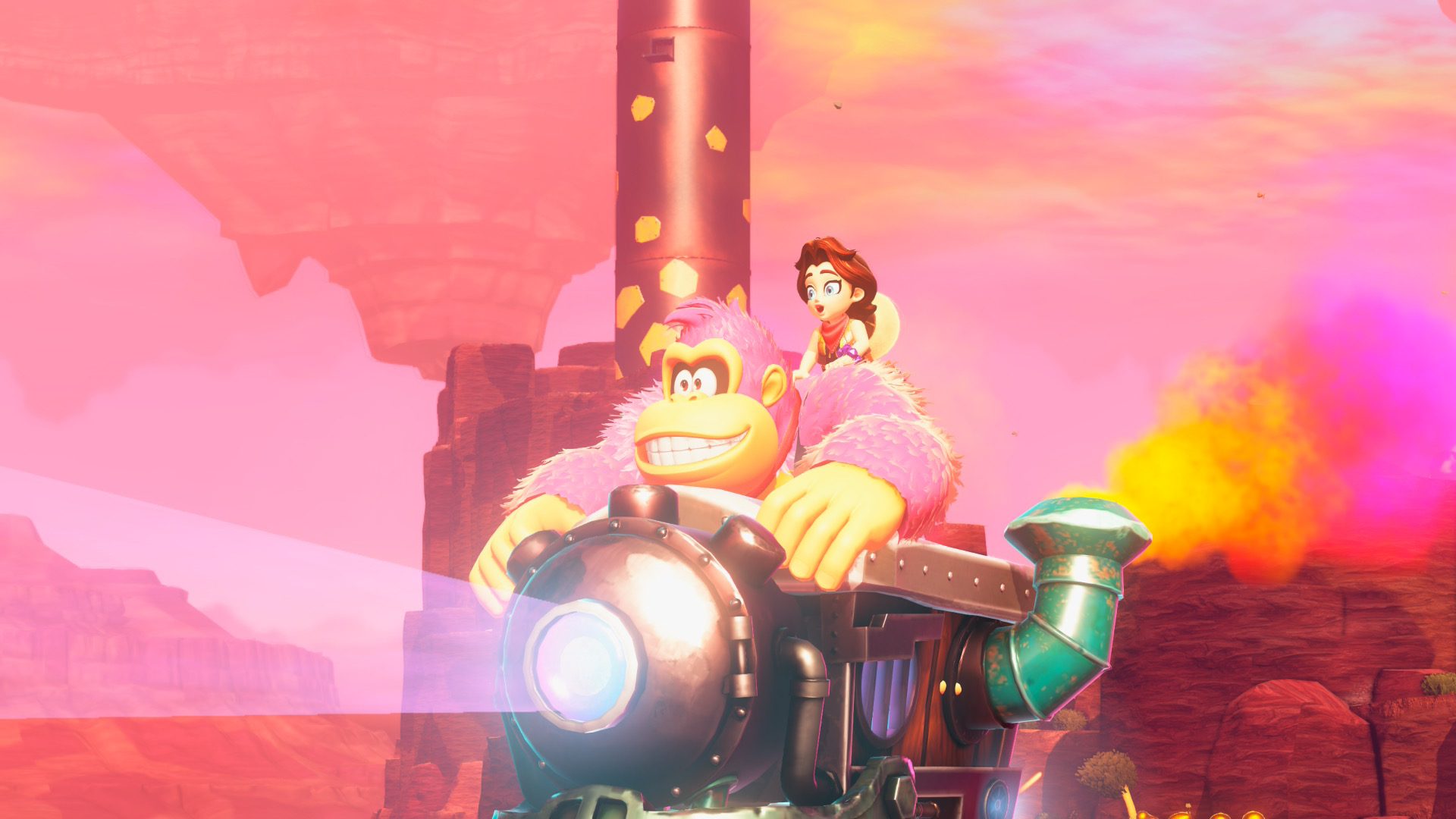 Donkey Kong Bananza mine cart screenshot Donkey Kong Bananza mine cart screenshot