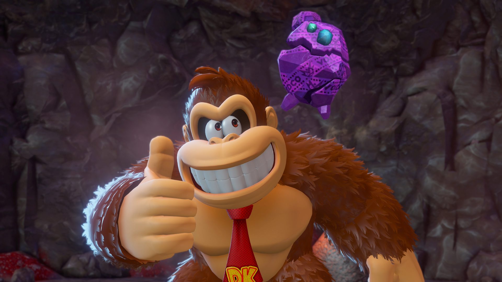 Donkey Kong Bananza screenshot DK and Odd Rock