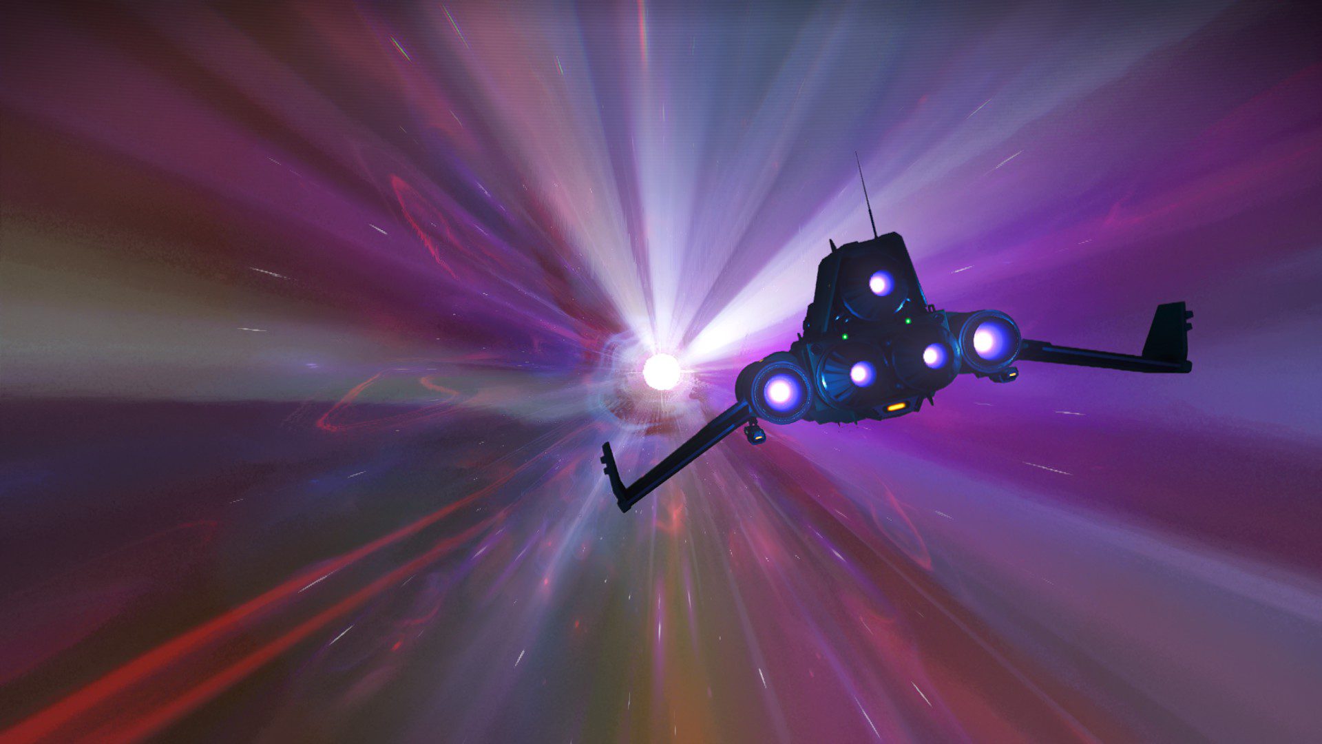 No Mans Sky Hyperspace screenshot, acquired via my personal copy/profile