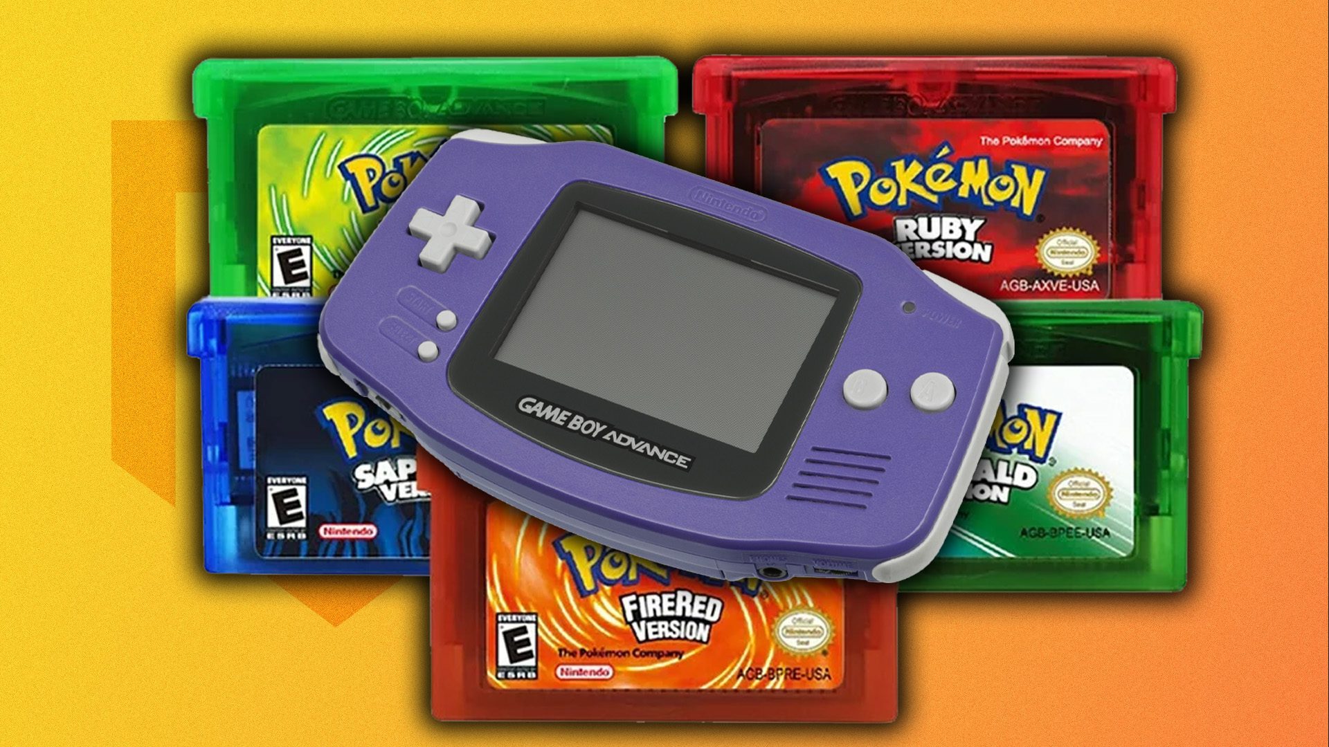 pokemon gameboy advance games - image gathered from an article by Sam Comrie at pockettactics.com: https://www.pockettactics.com/wp-content/sites/pockettactics/2024/08/pokemon-game-boy-advance-games-switch-550x309.jpg