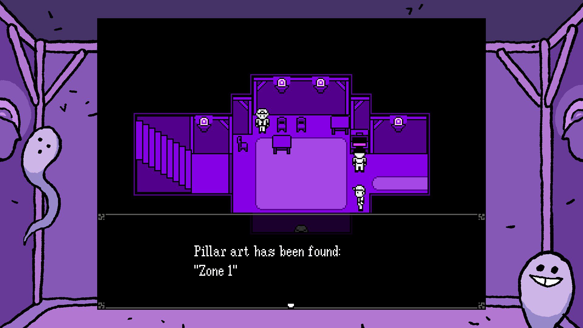 The Batter opens the box to find a border for the screen