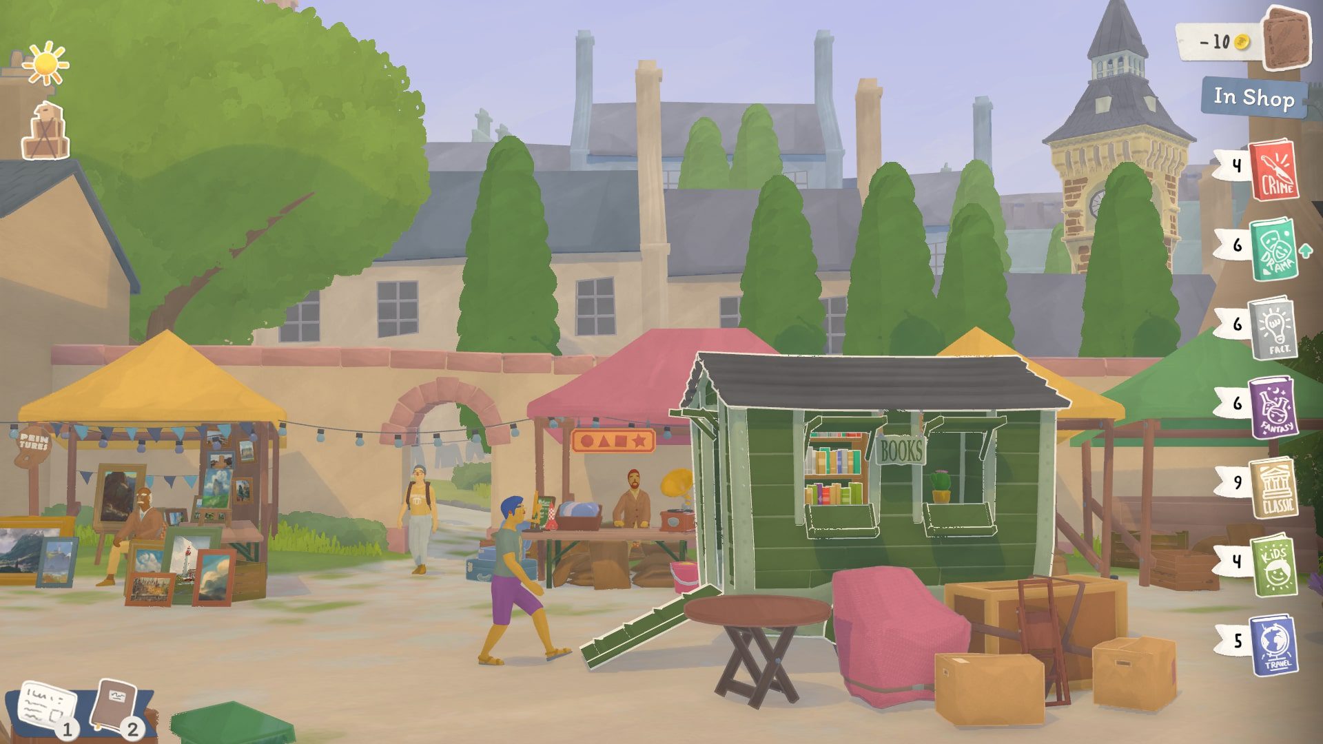 The Tiny Bookshop is open for business.
