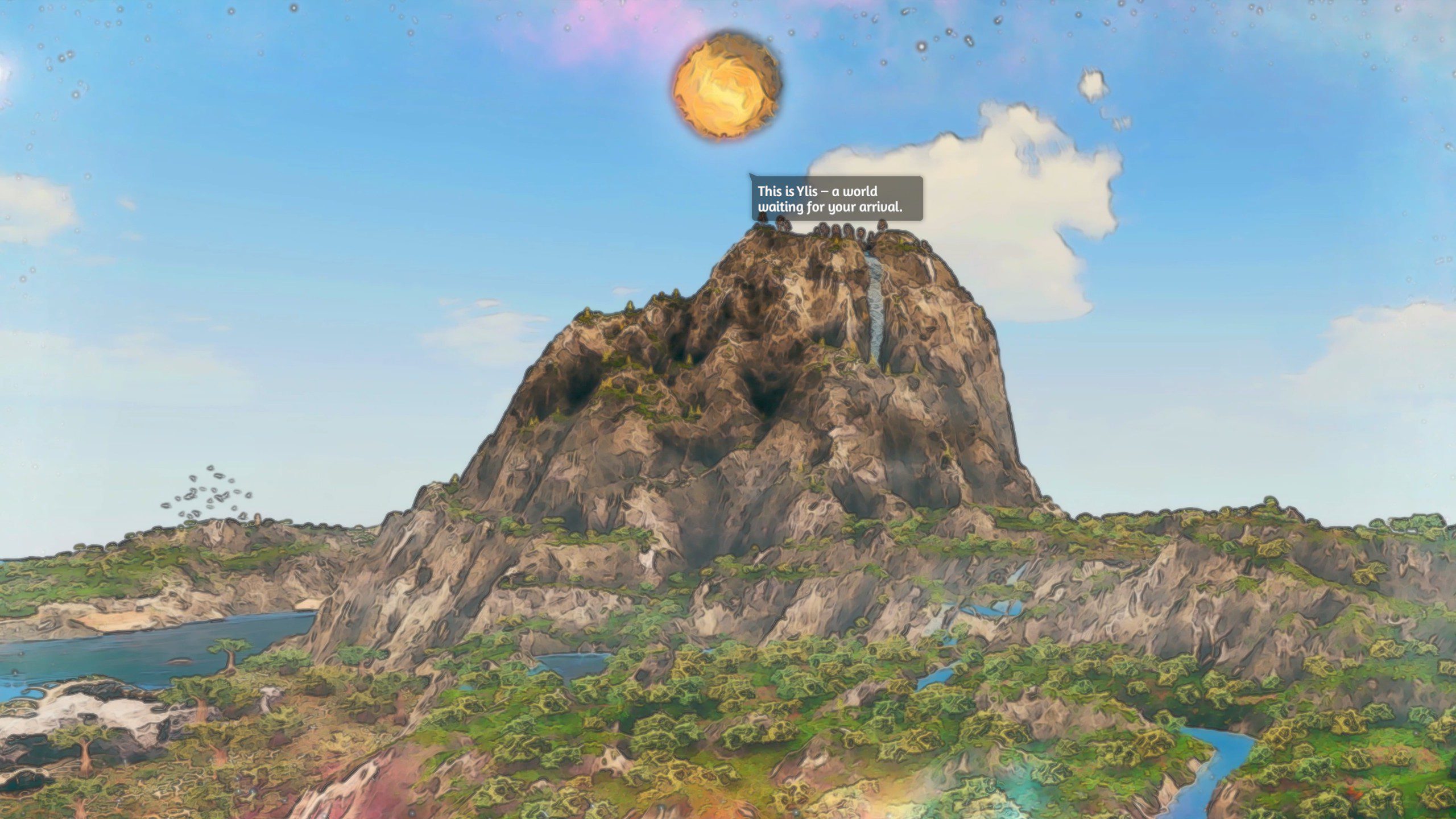 Fata Deum screenshot from a mountain landscape