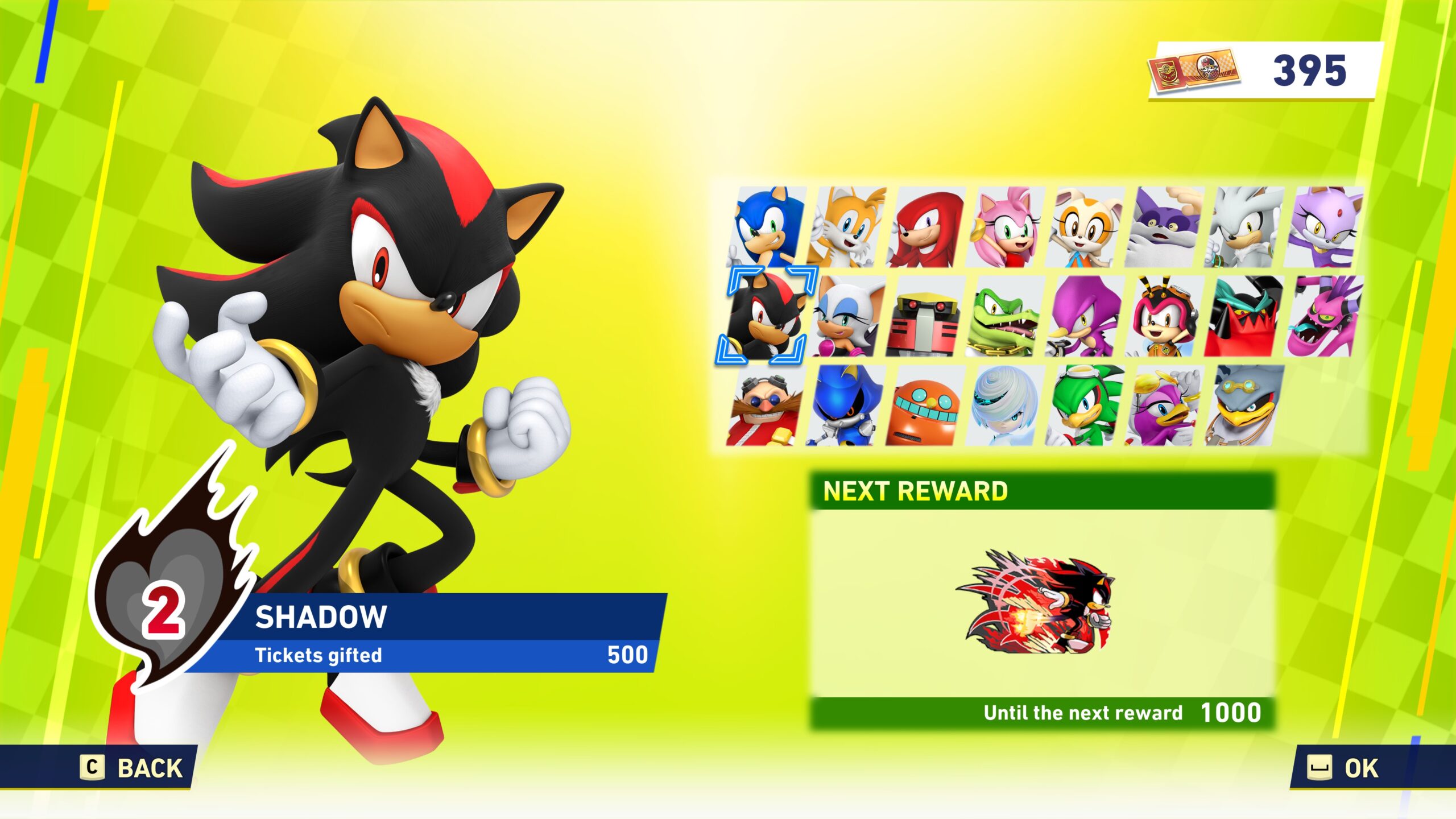 Sonic Racing CrossWorlds Shadow friendship screen