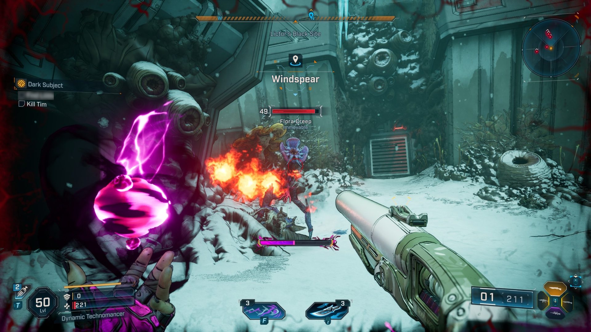 Combat can get quite hectic. Also, I'm not allowed to show you one of the objectives in this screenshot because of spoilers.