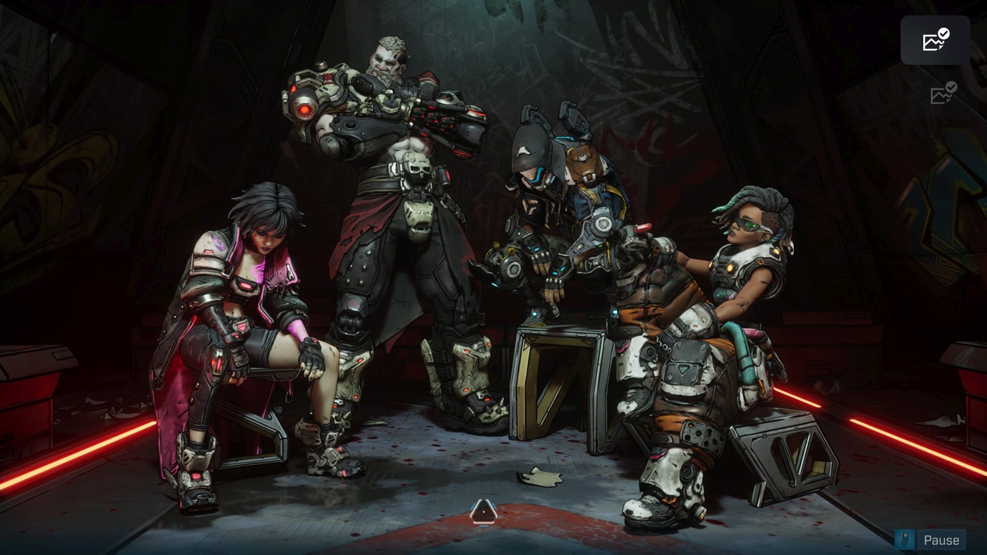The four new Vault Hunters show their attitudes well, even waiting in a prison cell