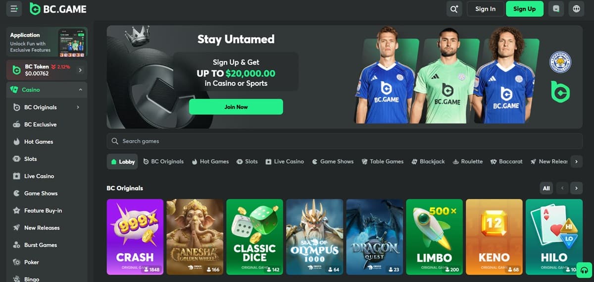 BC.Game crypto casinos