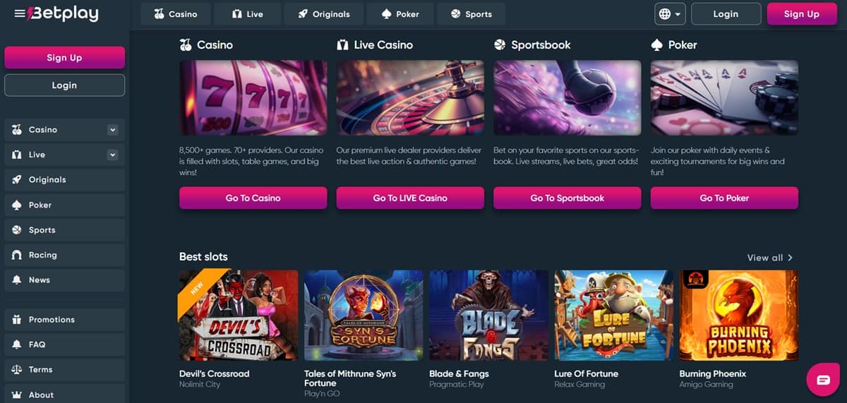 BetPlay crypto casinos