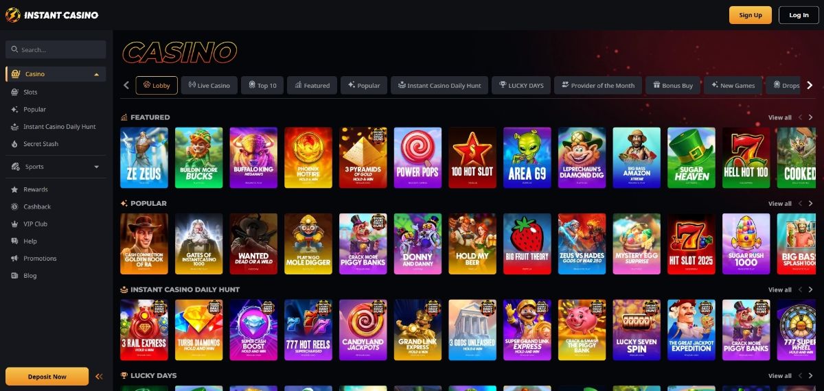 instant casino bitcoin casino