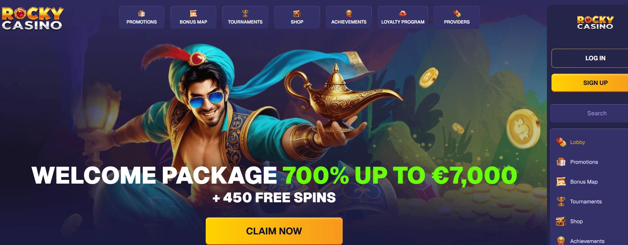 rocky casino minireview
