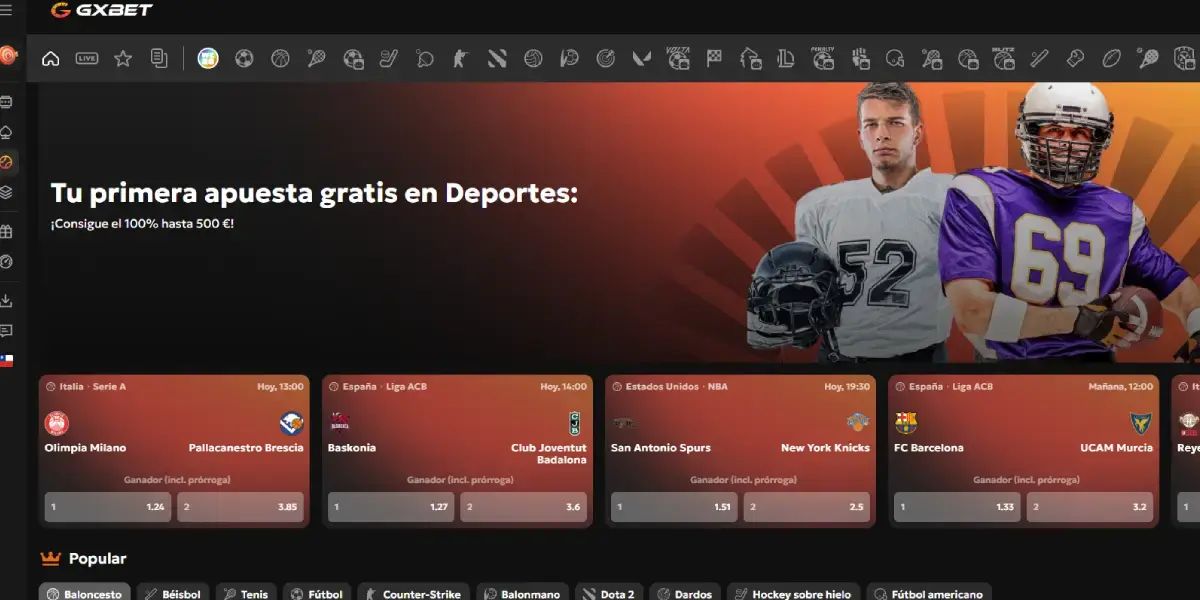 Gxbet - Cuotas competitivas en deportes americanos
