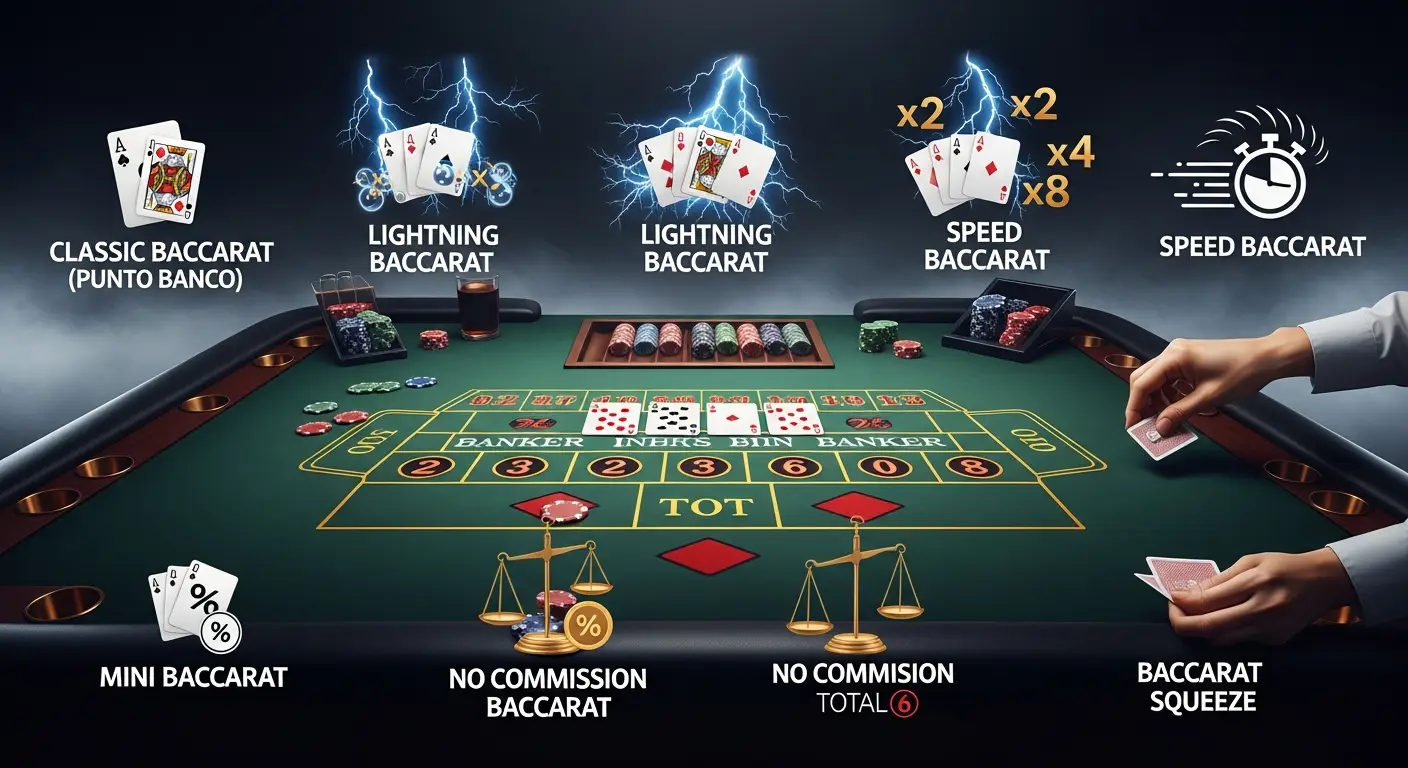 Các Biến Thể Baccarat Trực Tuyến Phổ Biến Nhất Tại Nhà Cái Việt Nam