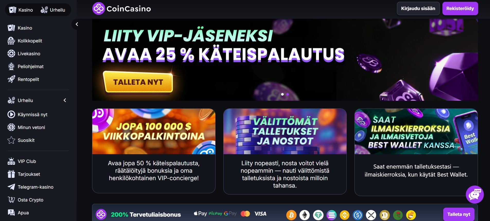 CoinCasino - uudet nettikasinot 
