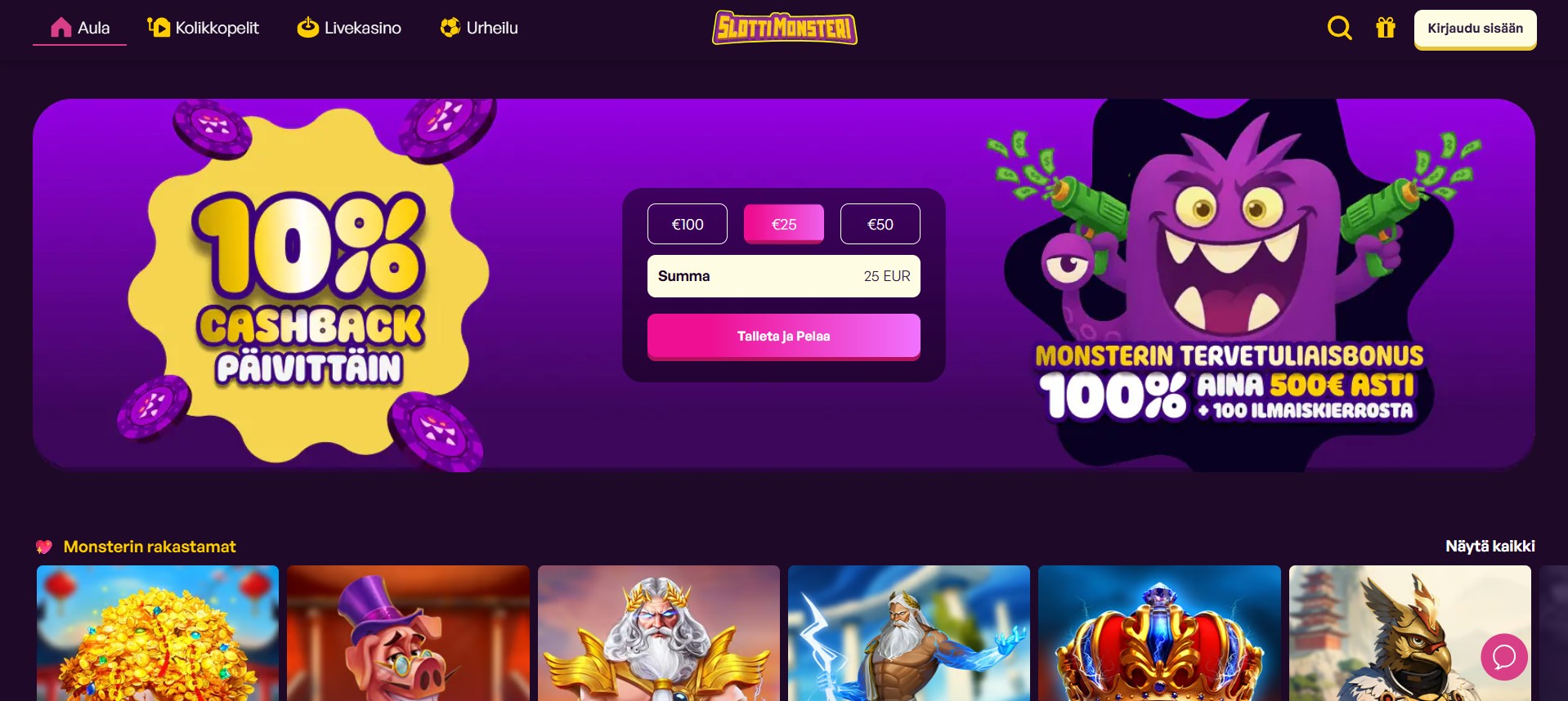 SlottiMonster Kasino FI