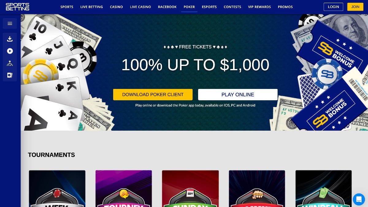 SportsBetting オンライン ポーカー Web サイト