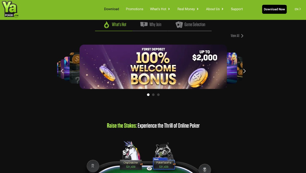 Ya Poker オンラインポーカーサイト