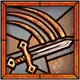 An artistic icon featuring claw-like blades and a sword, representing a Diablo 4 ability.