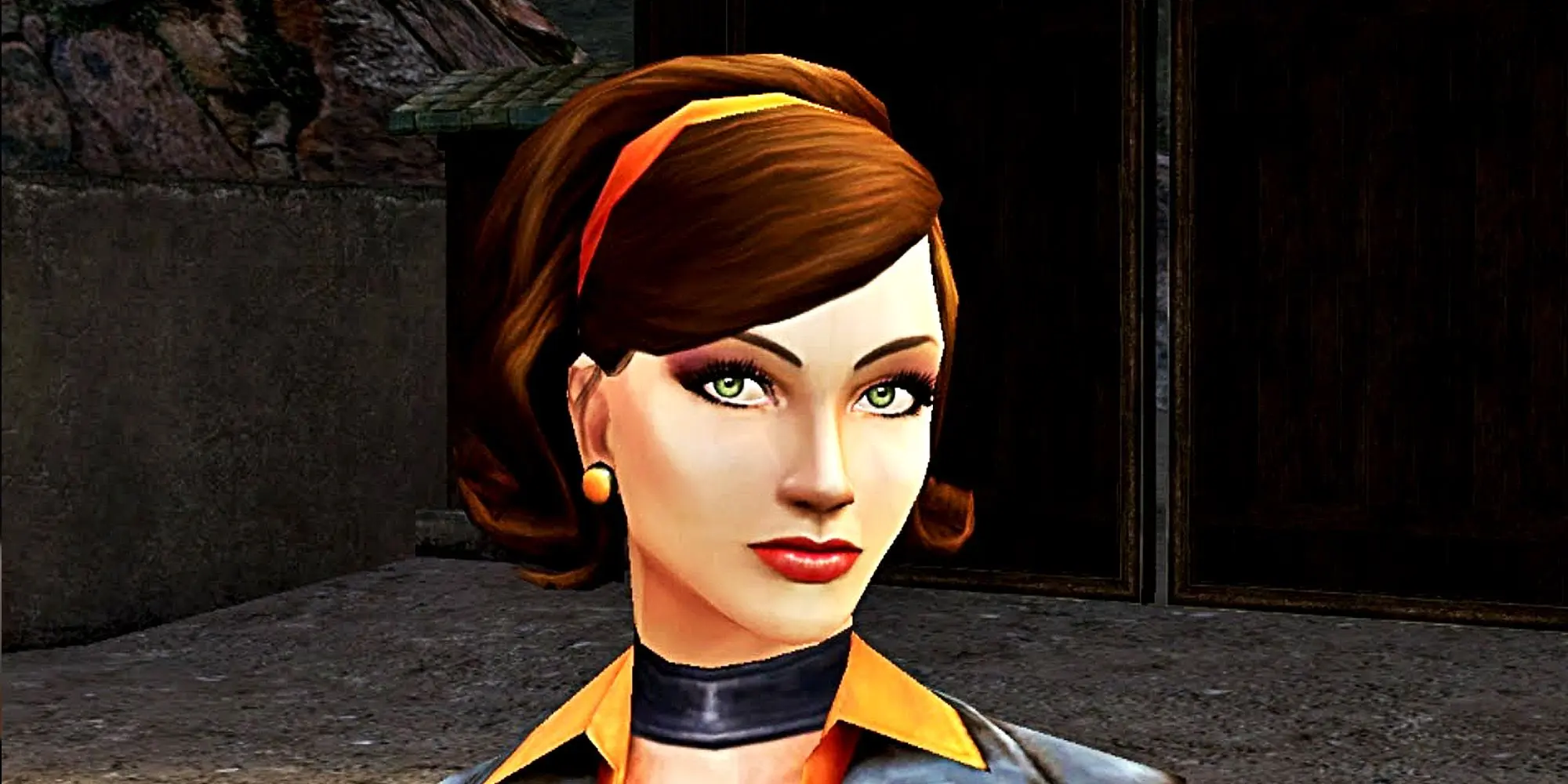 Cate Archer from No One Lives Forever, featuring her iconic hairstyle and outfit.