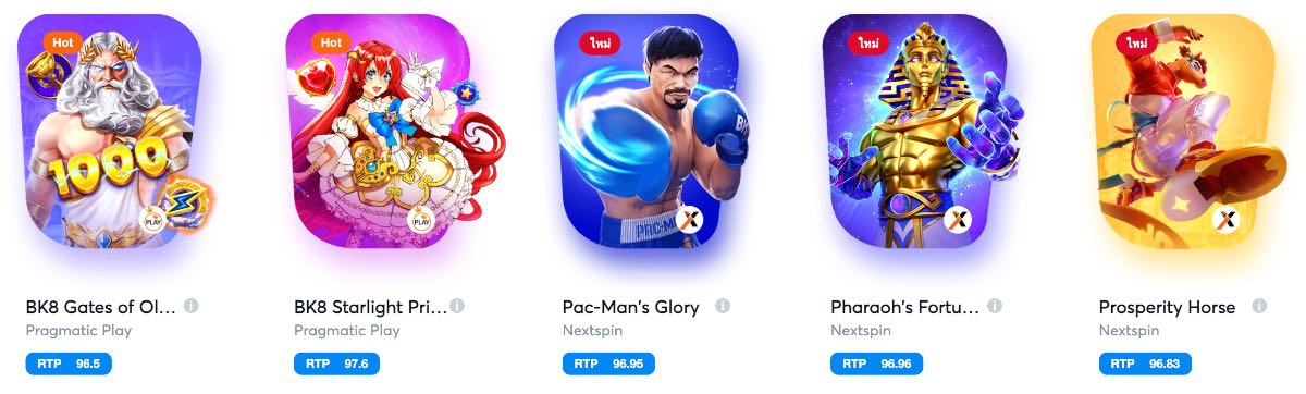 เกมสล็อตออนไลน์ที่มี RTP สูง