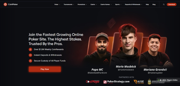 CoinPoker casino homepage_optimized CoinPoker casino homepage