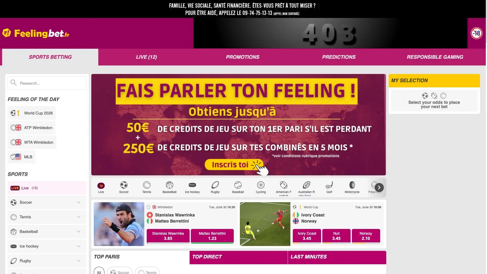 Feelingbet screenshot