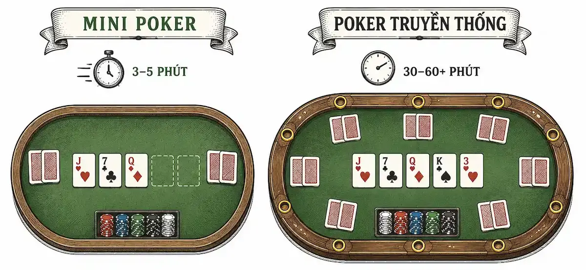 Mini Poker Là Gì Cơ Chế Hoạt Động Và Điểm Khác Biệt Với Poker Thường