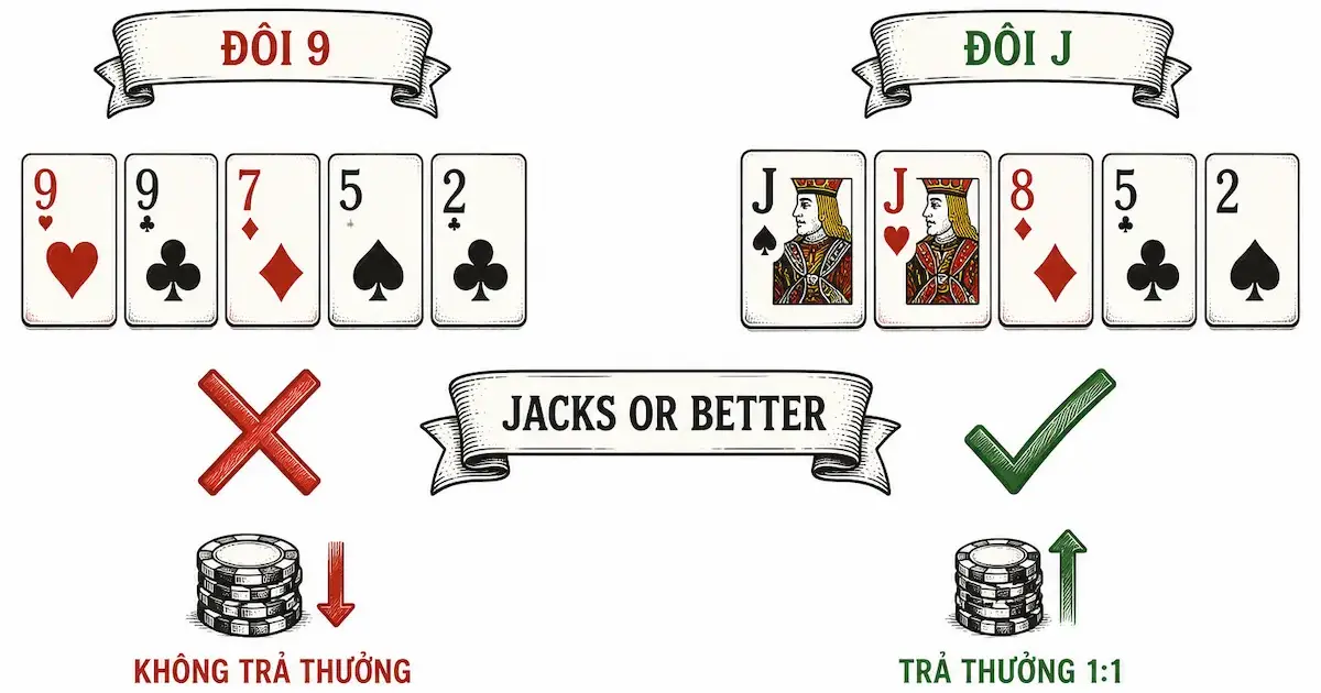 Mốc Trả Thưởng Jacks Or Better - Điều Người Mới Hay Bỏ Qua