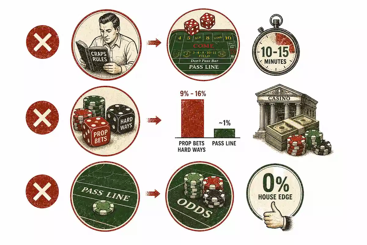 Những Sai Lầm Phổ Biến Cần Tránh Khi Chơi Craps