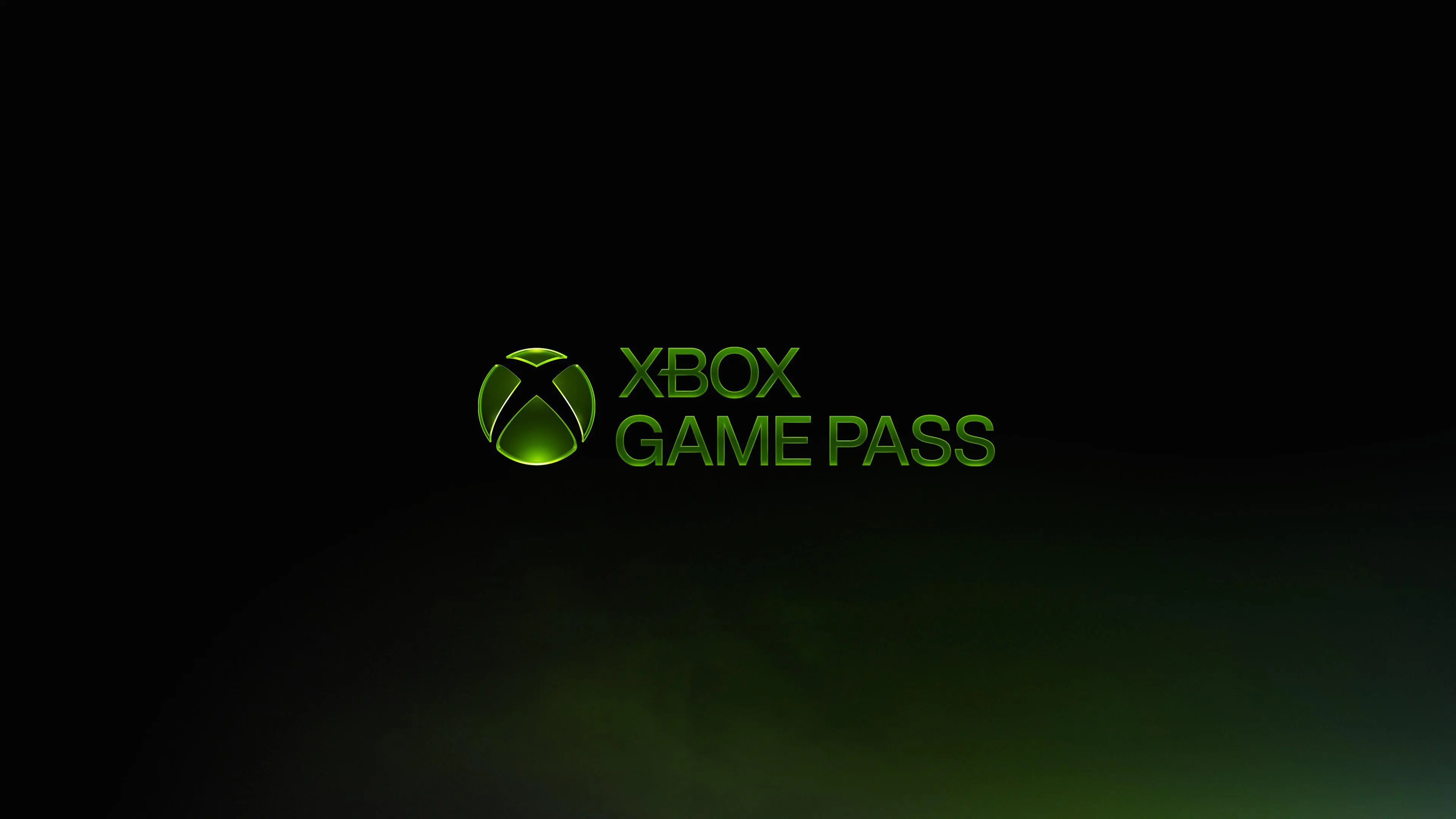 Xbox Game Pass logo displayed in green against a black background.