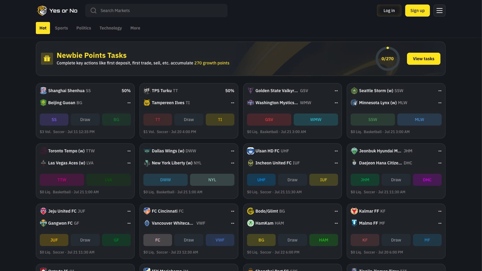 YESorNO review screenshot FR desktop