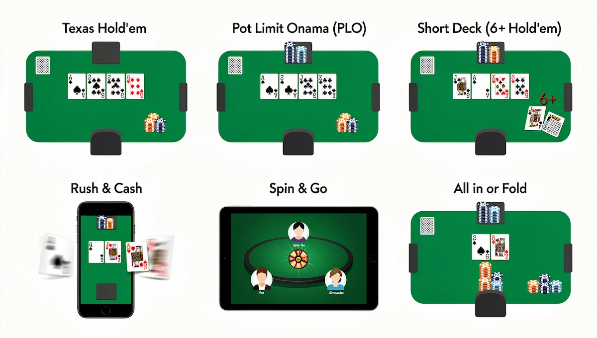 Popular Poker Games and Formats