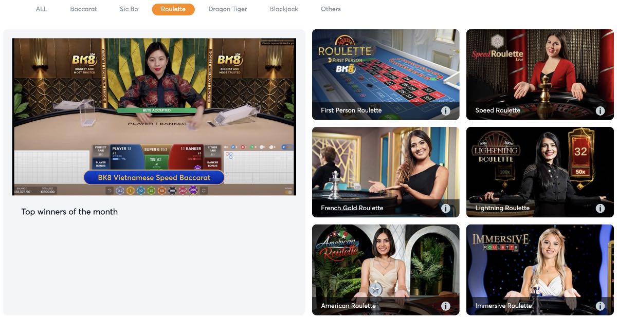 roulette online casino