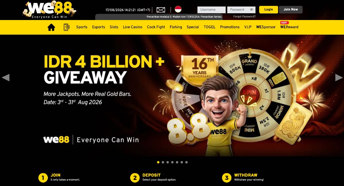 we88 online casino indonesia