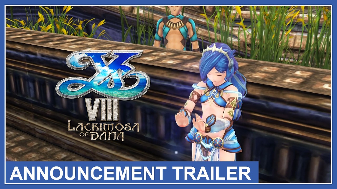 Key art from the Ys VIII: Lacrimosa of DANA Nintendo Switch 2 announcement trailer